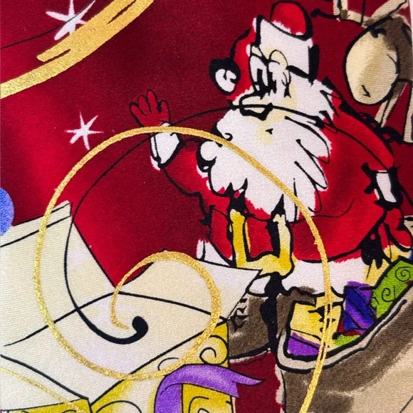 J. Garcia Big Finish Collection Fifty-Six VTG Novelty Christmas Silk Tie 59x3.5 - Picture 4 of 9